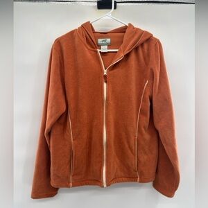 Horny Toad full zip sweatshirt hoodie size L peach